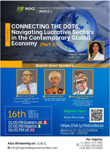 CONNECTING THE DOTS : NAVIGATING LUCRATIVE SECTORS IN THE CONTEMPORARY GLOBAL ECONOMY - PART 3